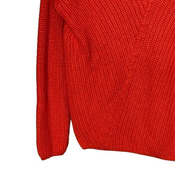 Rachel Zoe New York Women's Orange Knitted Long-Sleeve Sweater Size M NWT - Picture 5 of 16